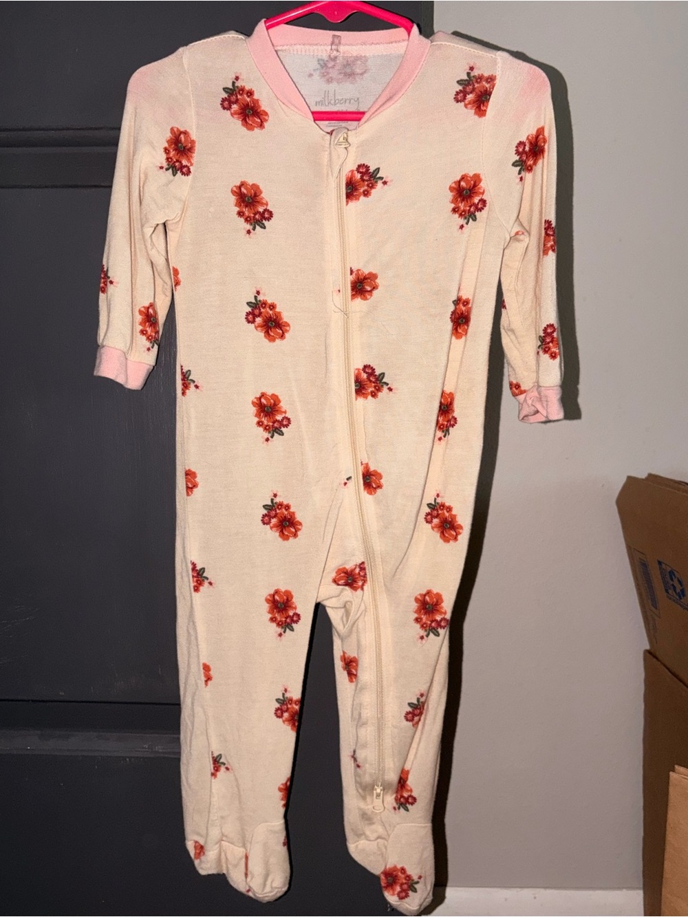 Milkberry footed pjs 6-9M